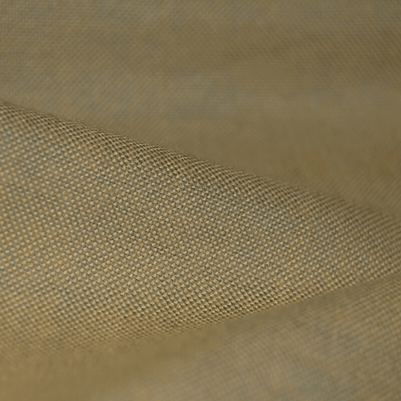 Close-up of beige Oxford cloth with a visible basketweave pattern